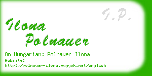 ilona polnauer business card